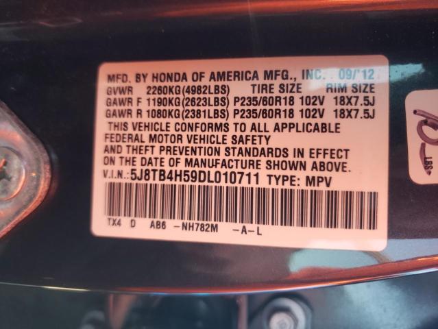Photo 10 from auction – 2013 ACURA RDX TECHNO with VIN 5J8TB4H59DL010711
