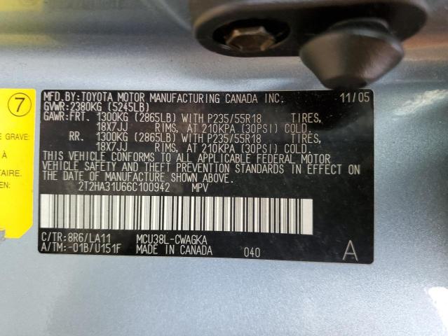 Photo 10 from auction – 2006 LEXUS RX 330 with VIN 2T2HA31U66C100942