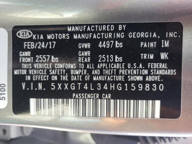 Photo 10 from auction – 2017 KIA OPTIMA LX with VIN 5XXGT4L34HG159830