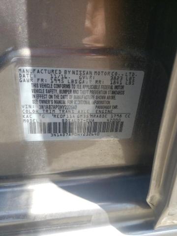 Photo 10 from auction – 2017 NISSAN SENTRA S with VIN 3N1AB7AP0HY232640