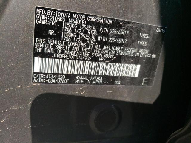 Photo 10 from auction – 2015 TOYOTA RAV4 LE with VIN JTMBFREVXFD144902