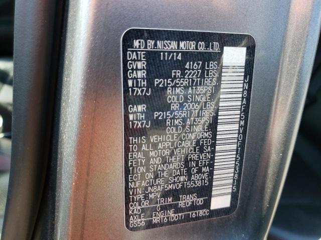 Photo 10 from auction – 2015 NISSAN JUKE S with VIN JN8AF5MV0FT553815
