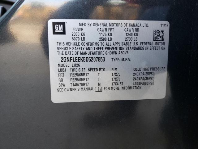 Photo 10 from auction – 2013 CHEVROLET EQUINOX with VIN 2GNFLEEK5D6207853