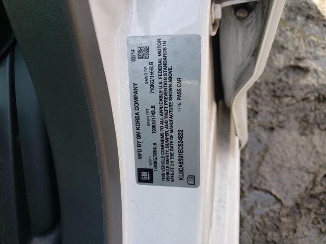 Photo 10 from auction – 2014 CHEVROLET SPARK LS with VIN KL8CA6S91EC524832
