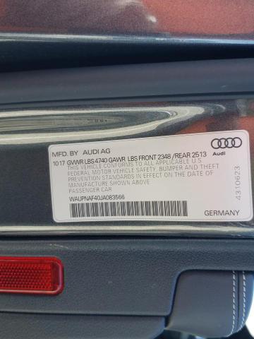 Photo 10 from auction – 2018 AUDI A4 PREMIUM with VIN WAUPNAF40JA083566