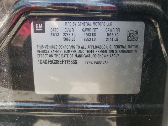 Photo 10 from auction – 2014 BUICK LACROSSE with VIN 1G4GF5G38EF175333