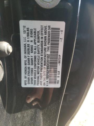 Photo 10 from auction – 2013 HONDA CIVIC EX with VIN 19XFB2F89DE201552