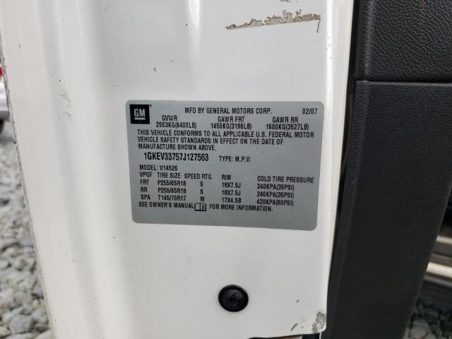 Photo 10 from auction – 2007 GMC ACADIA SLT with VIN 1GKEV33757J127563