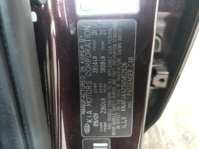 Photo 10 from auction – 2010 KIA FORTE EX with VIN KNAFU4A23A5812626