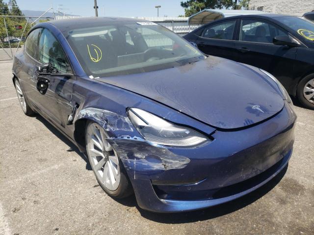TESLA MODEL 3 2022 with VIN 5YJ3E1EA6NF142948 - Photo from auction