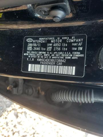 Photo 10 from auction – 2011 HYUNDAI GENESIS 3. with VIN KMHGC4DE9BU138842
