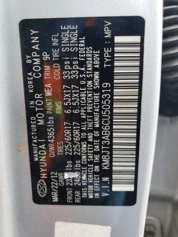 Photo 10 from auction – 2012 HYUNDAI TUCSON with VIN KM8JT3AB6CU505319