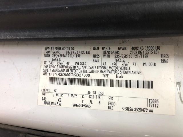 Foto 10 de la subasta – 2016 FORD TRANSIT T- con VIN 1FTYR2DM9GKB27300