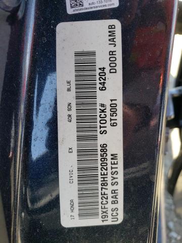 Photo 10 from auction – 2017 HONDA CIVIC EX with VIN 19XFC2F78HE209586