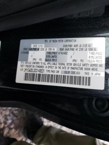 Photo 10 from auction – 2013 MAZDA 5 with VIN JM1CW2BL0D0149531