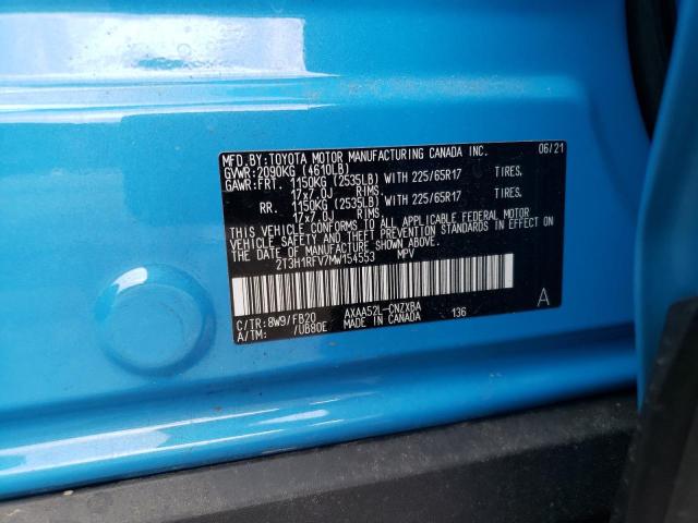 Photo 10 from auction – 2021 TOYOTA RAV4 LE with VIN 2T3H1RFV7MW154553