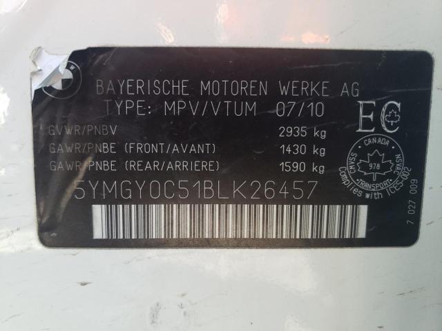 Photo 10 from auction – 2011 BMW X5 M with VIN 5YMGY0C51BLK26457