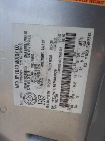 Photo 10 from auction – 2011 FORD RANGER SUP with VIN 1FTLR4FE1BPA83039