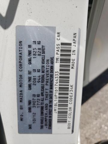 Photo 10 from auction – 2013 MAZDA 3 I with VIN JM1BL1UP1D1744333