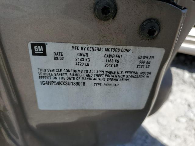 Photo 10 from auction – 2003 BUICK LESABRE CU with VIN 1G4HP54KX3U139018