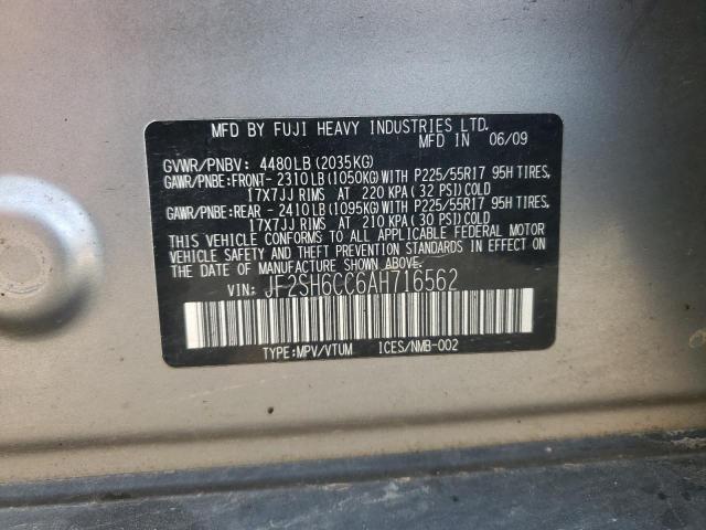Photo 10 from auction – 2010 SUBARU FORESTER 2 with VIN JF2SH6CC6AH716562