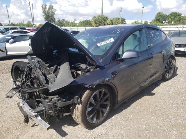 Photo 2 from auction – 2022 TESLA MODEL X with VIN 7SAXCBE56NF333367