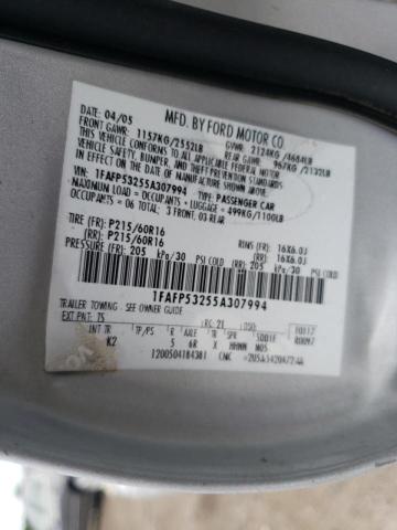 Photo 10 from auction – 2005 FORD TAURUS SE with VIN 1FAFP53255A307994