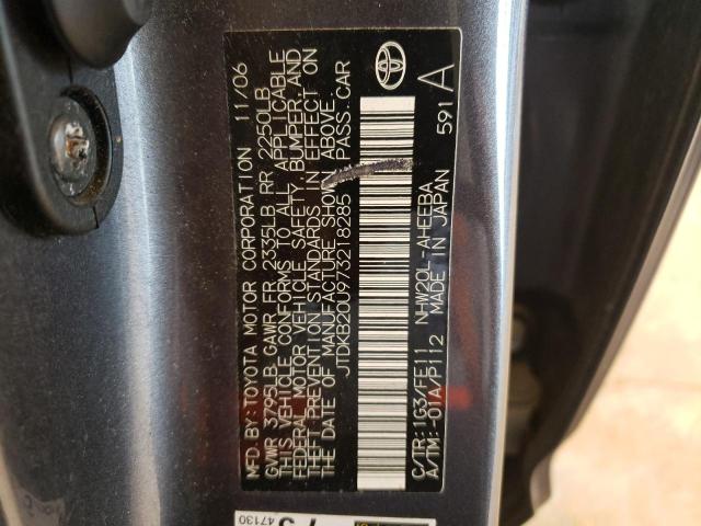 Photo 10 from auction – 2007 TOYOTA PRIUS with VIN JTDKB20U973218285