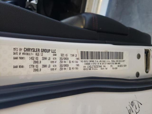 Photo 10 from auction – 2013 DODGE DURANGO R/ with VIN 1C4SDJCT9DC557048