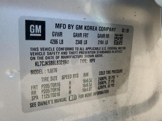 Photo 10 from auction – 2020 CHEVROLET TRAX LS with VIN KL7CJKSB6LB321941