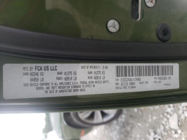 Photo 10 from auction – 2020 DODGE CHALLENGER with VIN 2C3CDZAG0LH134982
