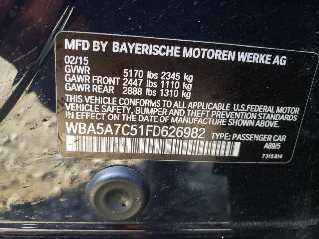 Photo 10 from auction – 2015 BMW 528 XI with VIN WBA5A7C51FD626982