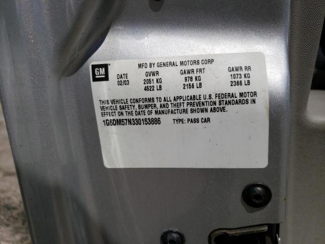 Photo 10 from auction – 2003 CADILLAC CTS with VIN 1G6DM57N330153886