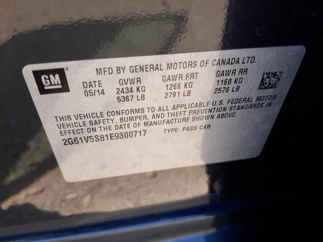 Photo 10 from auction – 2014 CADILLAC XTS VSPORT with VIN 2G61V5S81E9300717