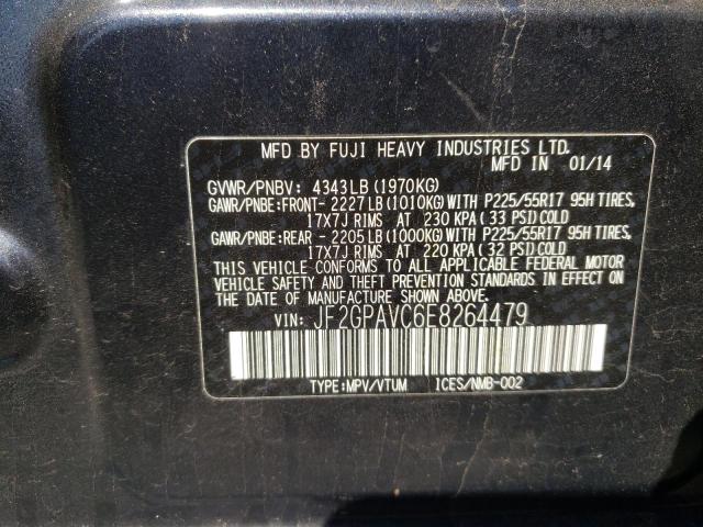Photo 10 from auction – 2014 SUBARU XV CROSSTR with VIN JF2GPAVC6E8264479