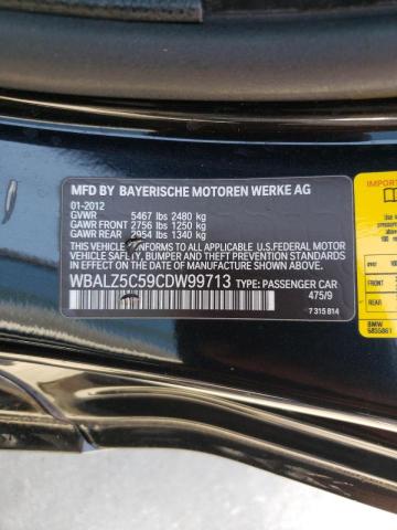 Photo 10 from auction – 2012 BMW 650 XI with VIN WBALZ5C59CDW99713