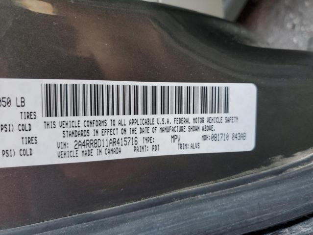 Photo 10 from auction – 2010 CHRYSLER TOWN & COU with VIN 2A4RR8D11AR415716