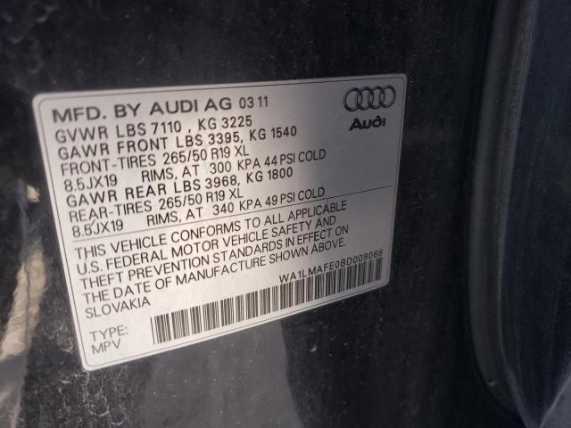 Photo 10 from auction – 2011 AUDI Q7 PREMIUM with VIN WA1LMAFE0BD009068