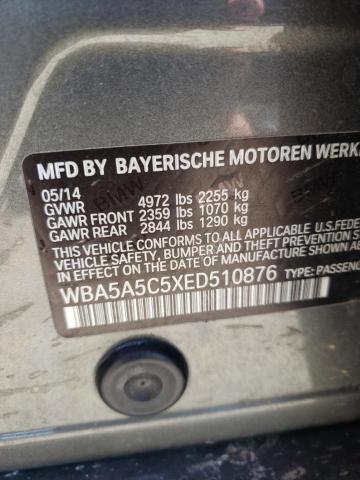 Photo 10 from auction – 2014 BMW 528 I with VIN WBA5A5C5XED510876