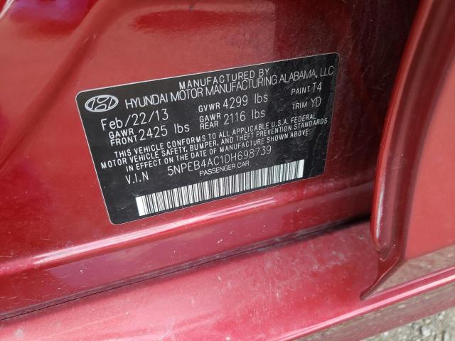 Photo 10 from auction – 2013 HYUNDAI SONATA GLS with VIN 5NPEB4AC1DH698739