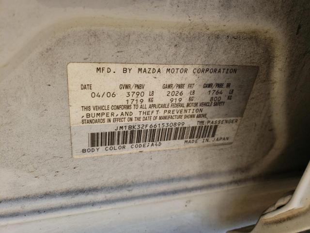 Photo 10 from auction – 2006 MAZDA 3 I with VIN JM1BK32F661530899
