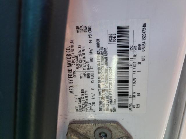 Photo 10 from auction – 2014 FORD TRANSIT CO with VIN NM0LE7E72E1140224