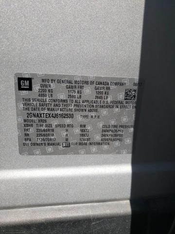 Photo 10 from auction – 2018 CHEVROLET EQUINOX LT with VIN 2GNAXTEX4J6162530