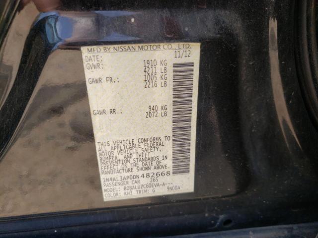Photo 10 from auction – 2013 NISSAN ALTIMA 2.5 with VIN 1N4AL3AP0DN482668