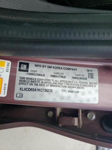 صورة رقم 10 من المزاد - 2019 CHEVROLET SPARK مع VIN KL8CD6SA1KC738278