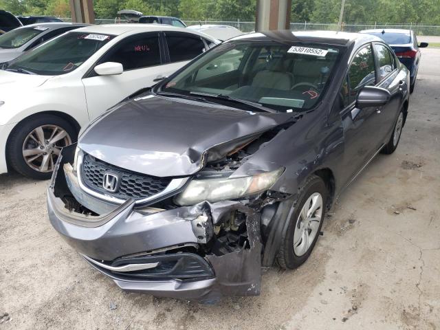 Photo 2 from auction – 2014 HONDA CIVIC LX with VIN 2HGFB2F51EH512552