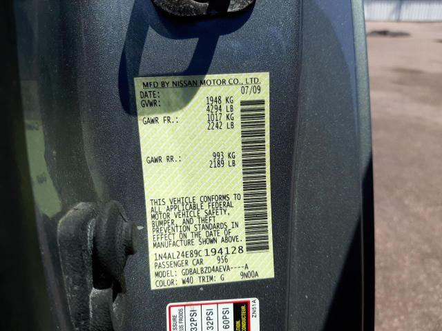 Photo 10 from auction – 2009 NISSAN ALTIMA 2.5 with VIN 1N4AL24E89C194128