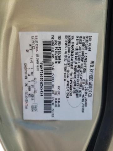 Photo 10 from auction – 2005 FORD TAURUS SEL with VIN 1FAHP56S85A265454