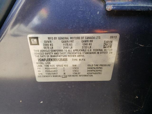 Photo 10 from auction – 2014 CHEVROLET EQUINOX LS with VIN 2GNFLEEK0E6126406