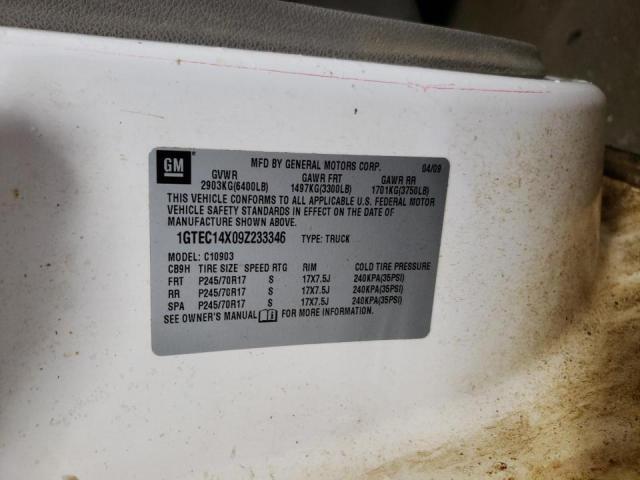 Photo 10 from auction – 2009 GMC SIERRA C15 with VIN 1GTEC14X09Z233346